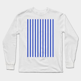 Sheffield Wednesday 1987 Home Blue White Pinstripes Long Sleeve T-Shirt